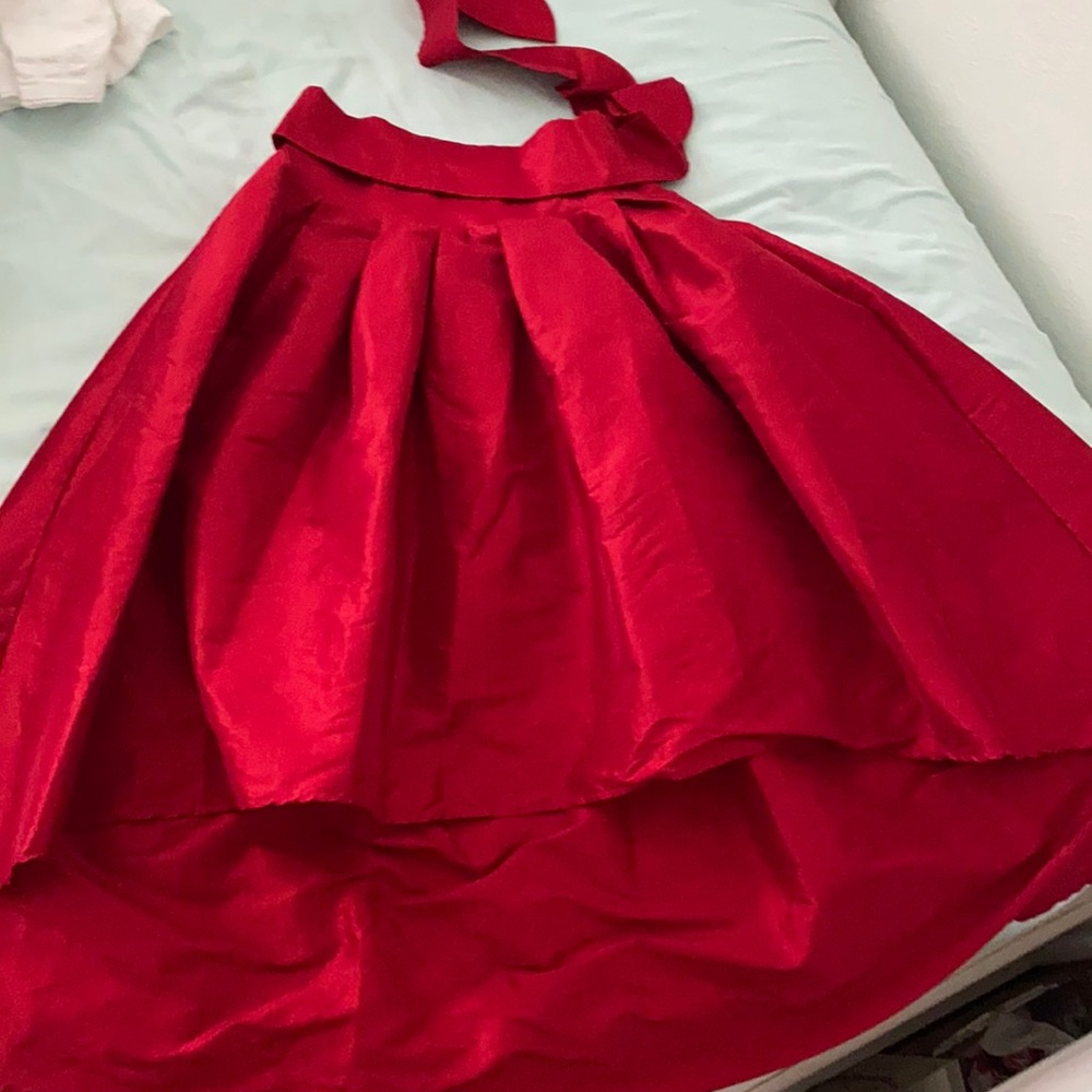Red Long “Mermaid” Skirt